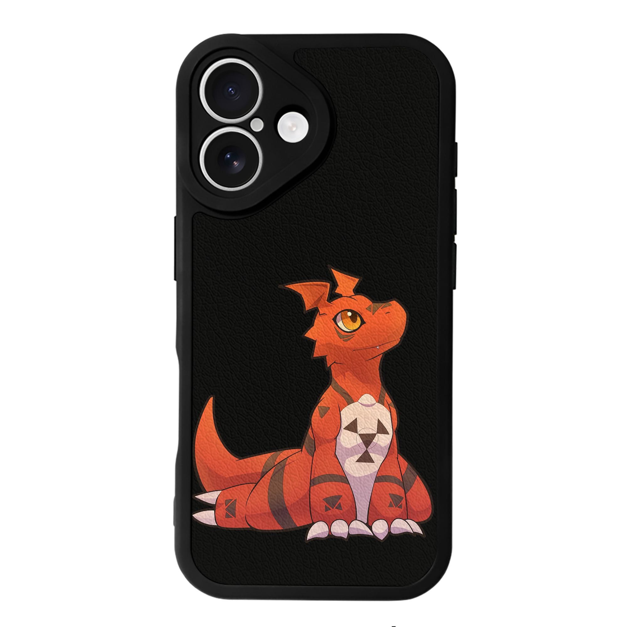 （画像用） Digimon デジタルモンスター/デジモン 【iPhone 16シリーズ対応】シリコンスマホケース（レザー調） 材質：シリコン